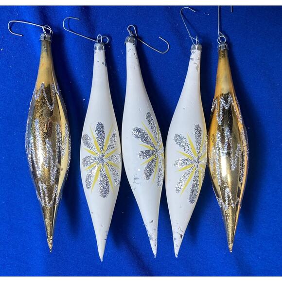 VTG Christmas Tree Ornaments Imperial Collection Sears Teardrop Shape - Picture 2 of 10